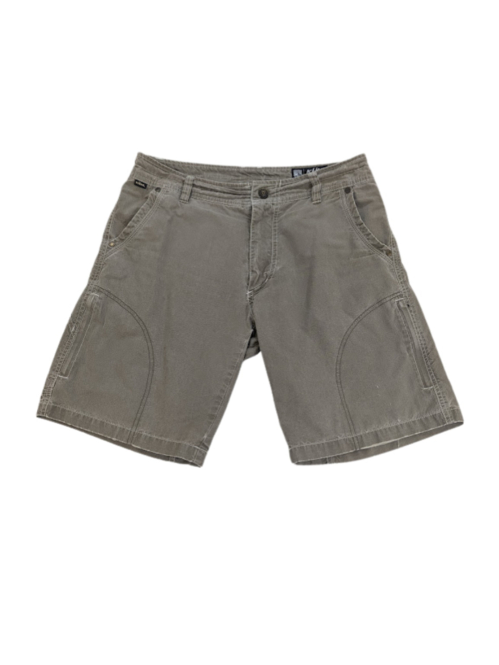 Kuhl Khaki Utility Cargo Shorts Men’s Size 32 Gorpcore Outdoor Workwear Lived-in